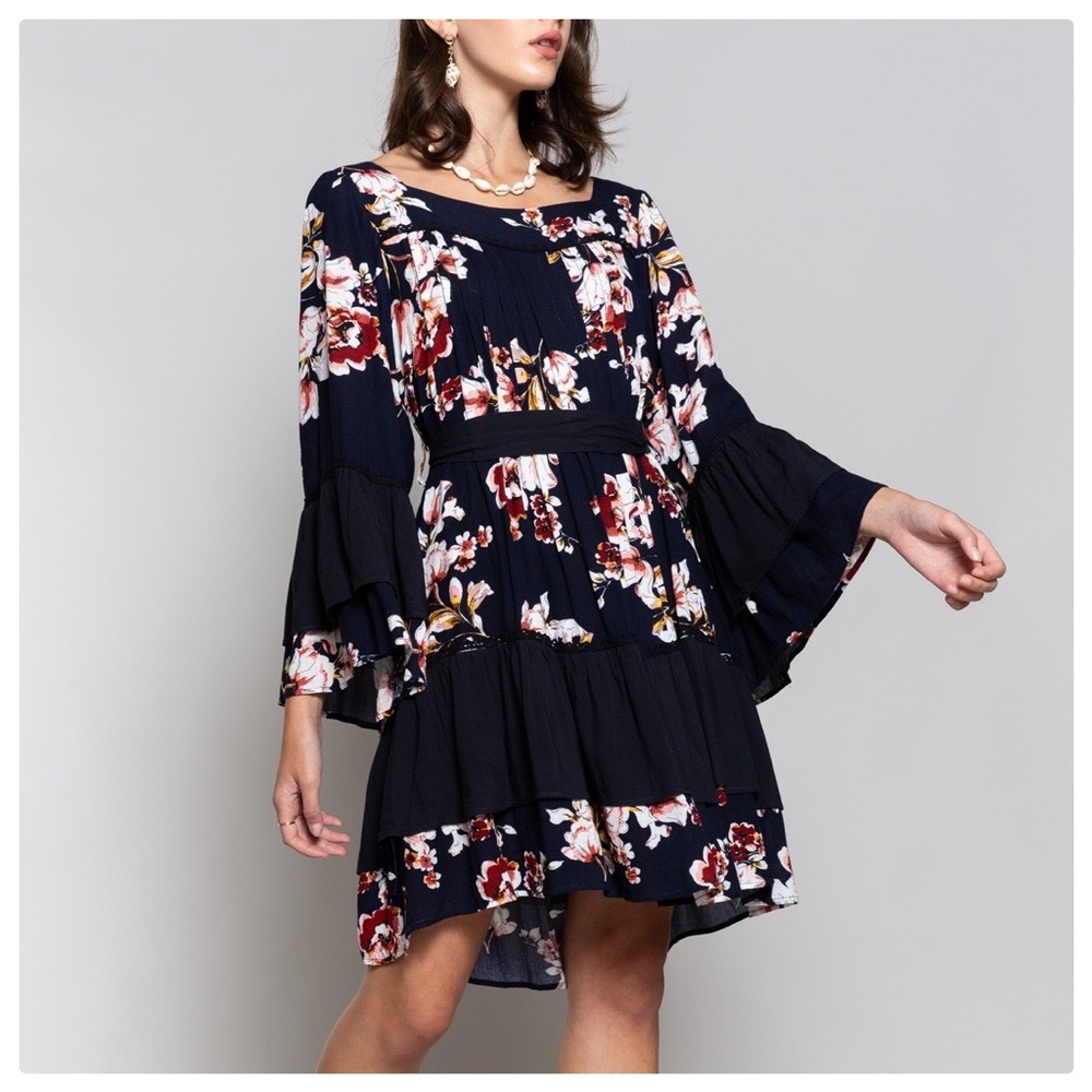 Blossom Flores Woven Bohemian Dress - Picture 8 of 10